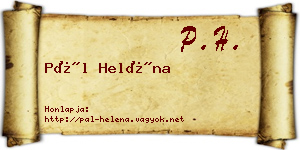 Pál Heléna névjegykártya
